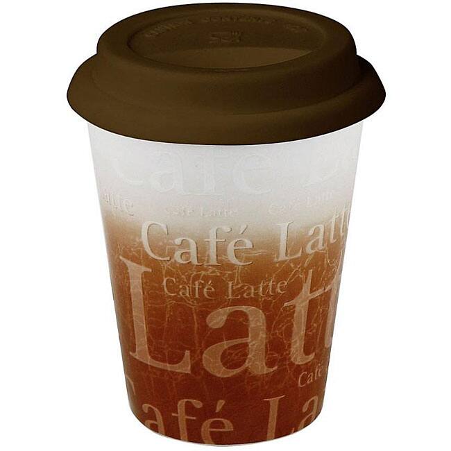 Konitz Wow-to-go Brown Travel Mugs (Set of 4)