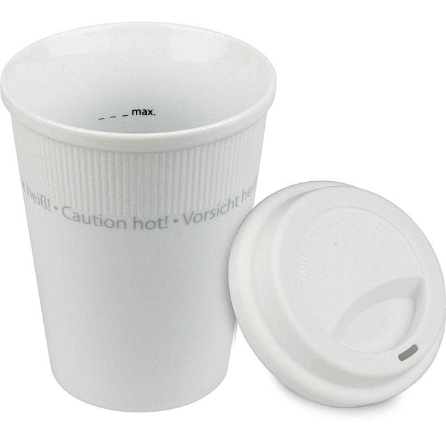 Konitz White Travel Mugs (Set of 4)