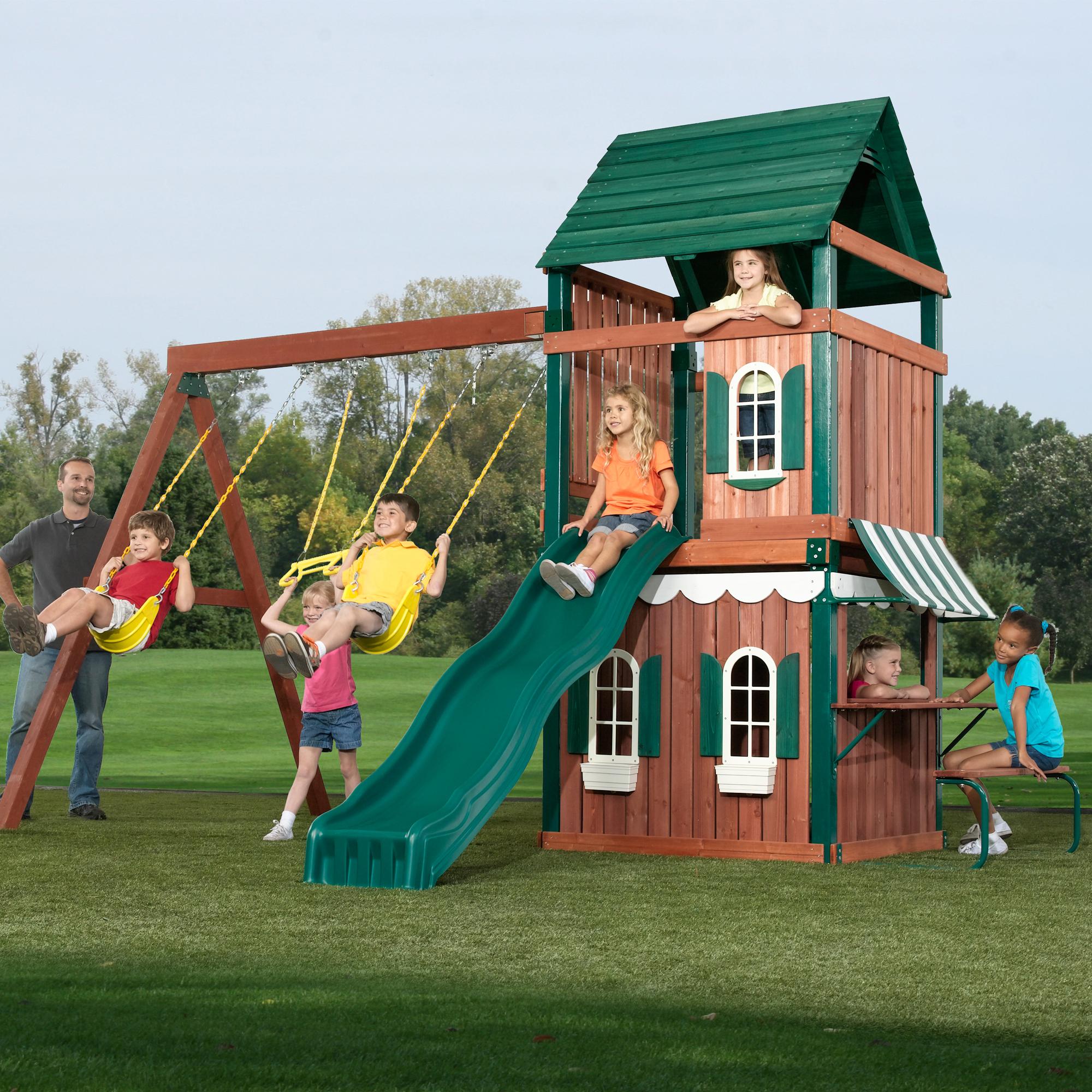 Swing n slide Newport News Wood Complete Play Set