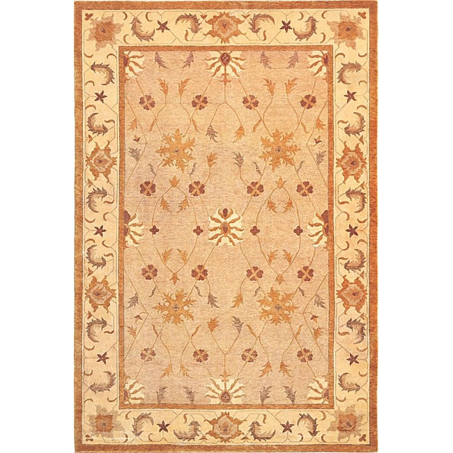 Hand knotted Heiress Himalayan Sheep Wool Rug (6 X 9)