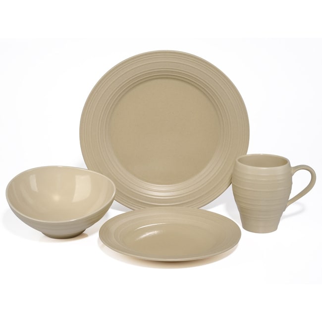 Mikasa Swirl Tan Round 4-piece Place Setting Bed Bath Beyond