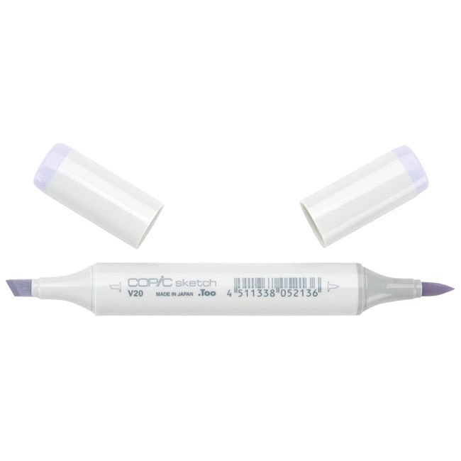 Copic Sketch Wisteria Markers (Wisteria Fast dryingDouble endedNon toxicRefillableUnique design for a more comfortable grip Fit into a special airbrush systemDurable polyester nibs are easily interchangeable and available in nine different weights and sty