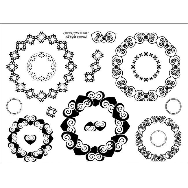 Spellbinders Anglaise Lace Clear Stamps