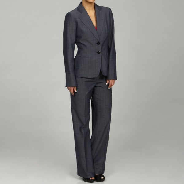 women's denim pant suit