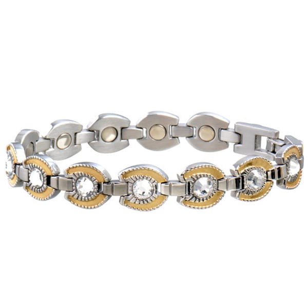 Sabona Women S Stainless Steel Goldtone Horseshoe Magnetic Sabona Women X27 S Stainless Steel Goldtone Horseshoe Magnetic Bracelet