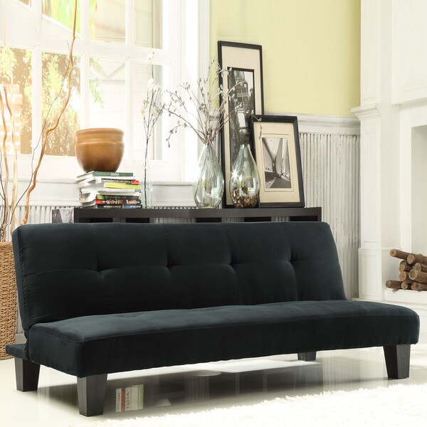 mini black futon