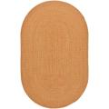 Safavieh Hand-woven Reversible Peach/ Green Braided Rug - 3' x 5'