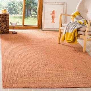 Natural Fiber Kitchen Rugs Find Great Home Decor Deals Ping Safavieh Hand Woven Reversible Peach Green Braided Rug 4