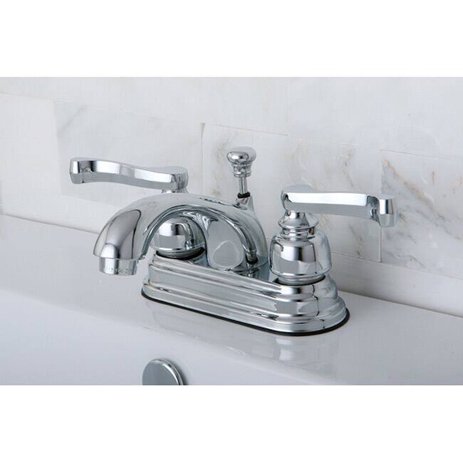French Handles Chrome Bathroom Faucet
