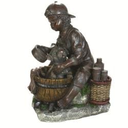 Glenville Outdoor Grey Fountain Outdoor Fountains