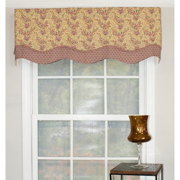 Shop RLF Home Lavender Days Glory Window Valance - Free Shipping On ...