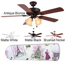 Shop New Image Concepts 4 Lamp Streets Of Paris Ceiling Fan