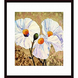 Lisa Feather Knee 'Paper Whites' Wood framed Art Print Prints