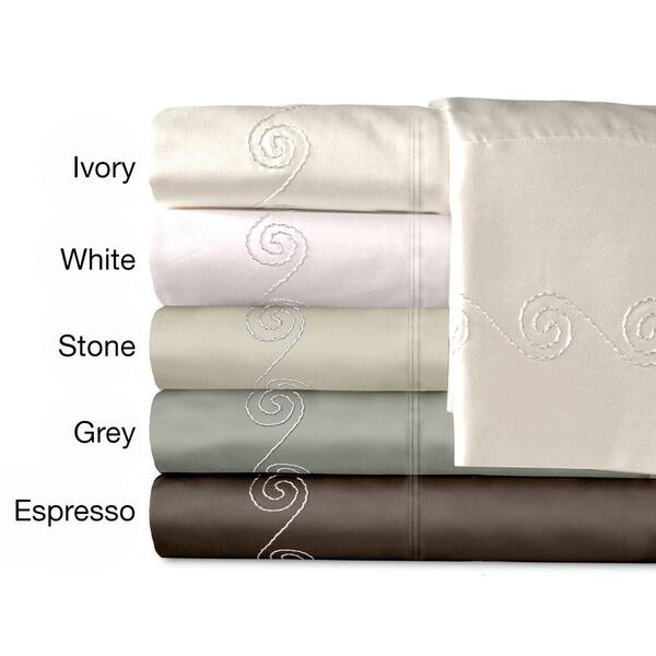 Shop Grand Luxe Egyptian Cotton Sateen 800 Tc Deep Pocket Swirl