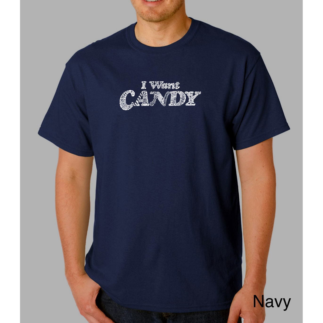 Los Angeles Pop Art Mens I Want Candy T shirt