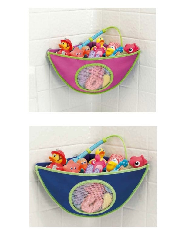 corner bath toy organizer