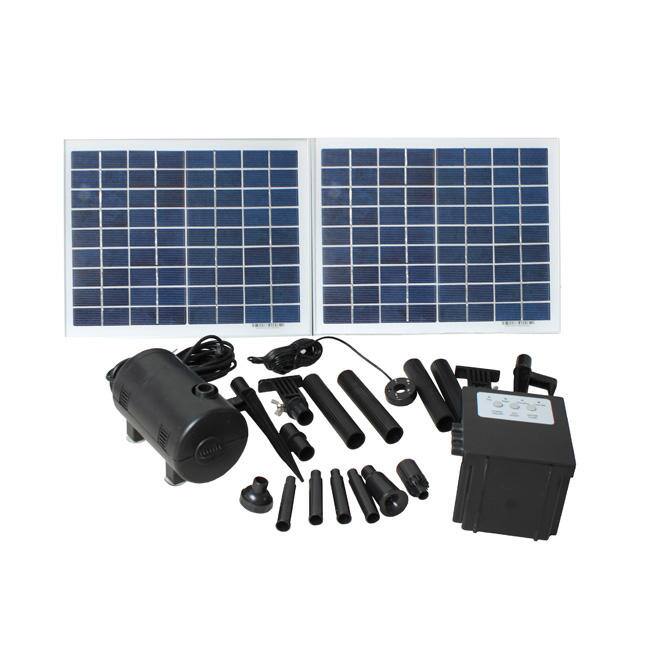 Solar Panel Water Pump with Battery and LED