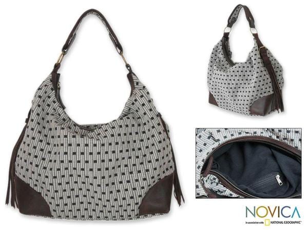 Cotton 'Chiang Mai Puzzle' Large Hobo Bag (Thailand)