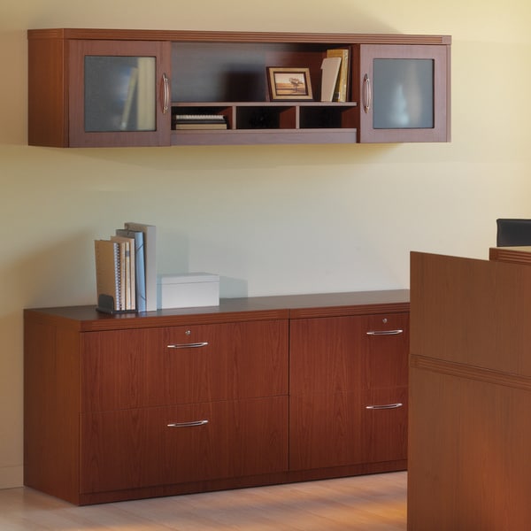 Mayline Aberdeen Hutch Cabinet Wall Mount 72 W Free Mayline Aberdeen Hutch Cabinet Wall Mount