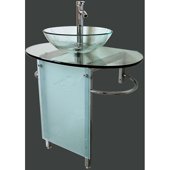 Kokols 30 inch Vessel Sink Pedestal Bathroom Vanity