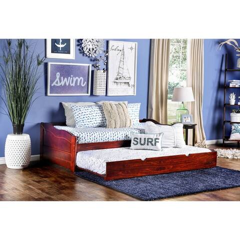 Taylor & Olive Savery Transitional Wooden Daybed with Trundle