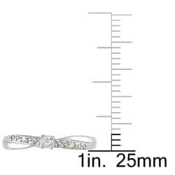 10k White Gold Diamond Accent Promise Ring
