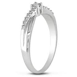 10k White Gold Diamond Accent Promise Ring