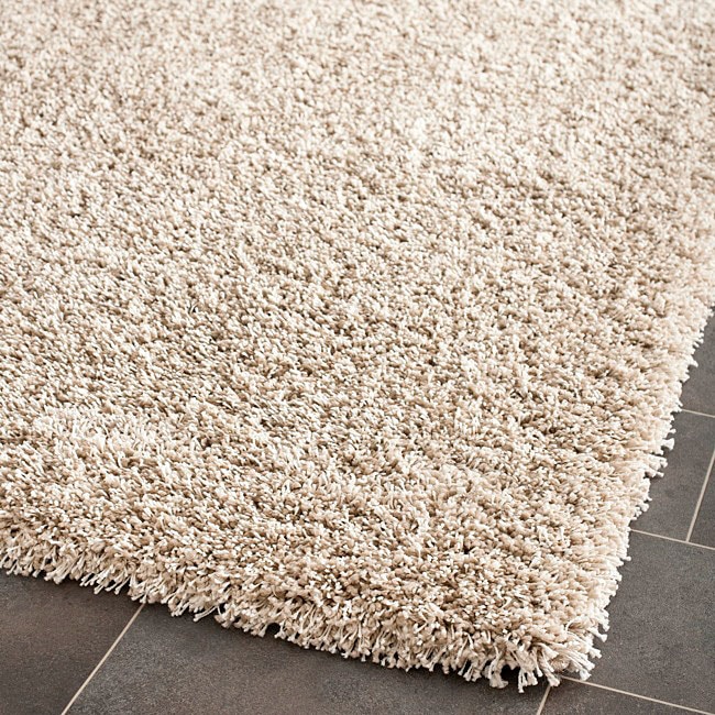 Cozy Beige Shag Rug (53 X 76)