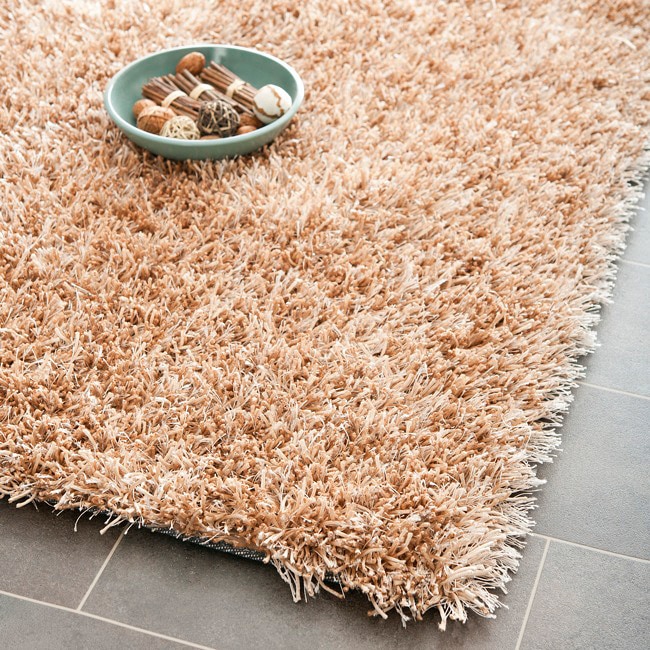 Medley Beige Textured Shag Rug (4 X 6)