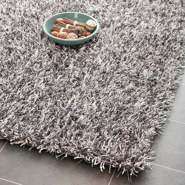 Medley Platinum Textured Shag Rug (4 X 6)