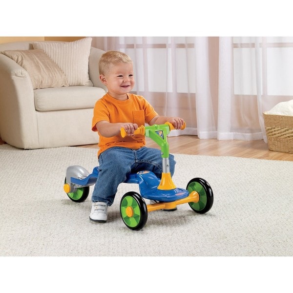 fisher price grow with me trike blue