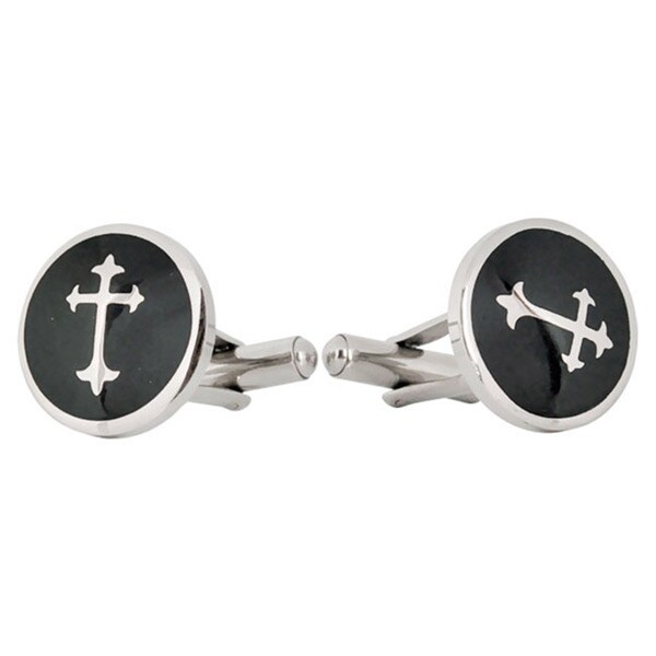 Cuff Daddy Stainless Steel Cool Cross Cuff Links Cuff Daddy Cuff Links