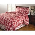 Greenland Home Fashions Mandarin Red 4-piece Quilt Set