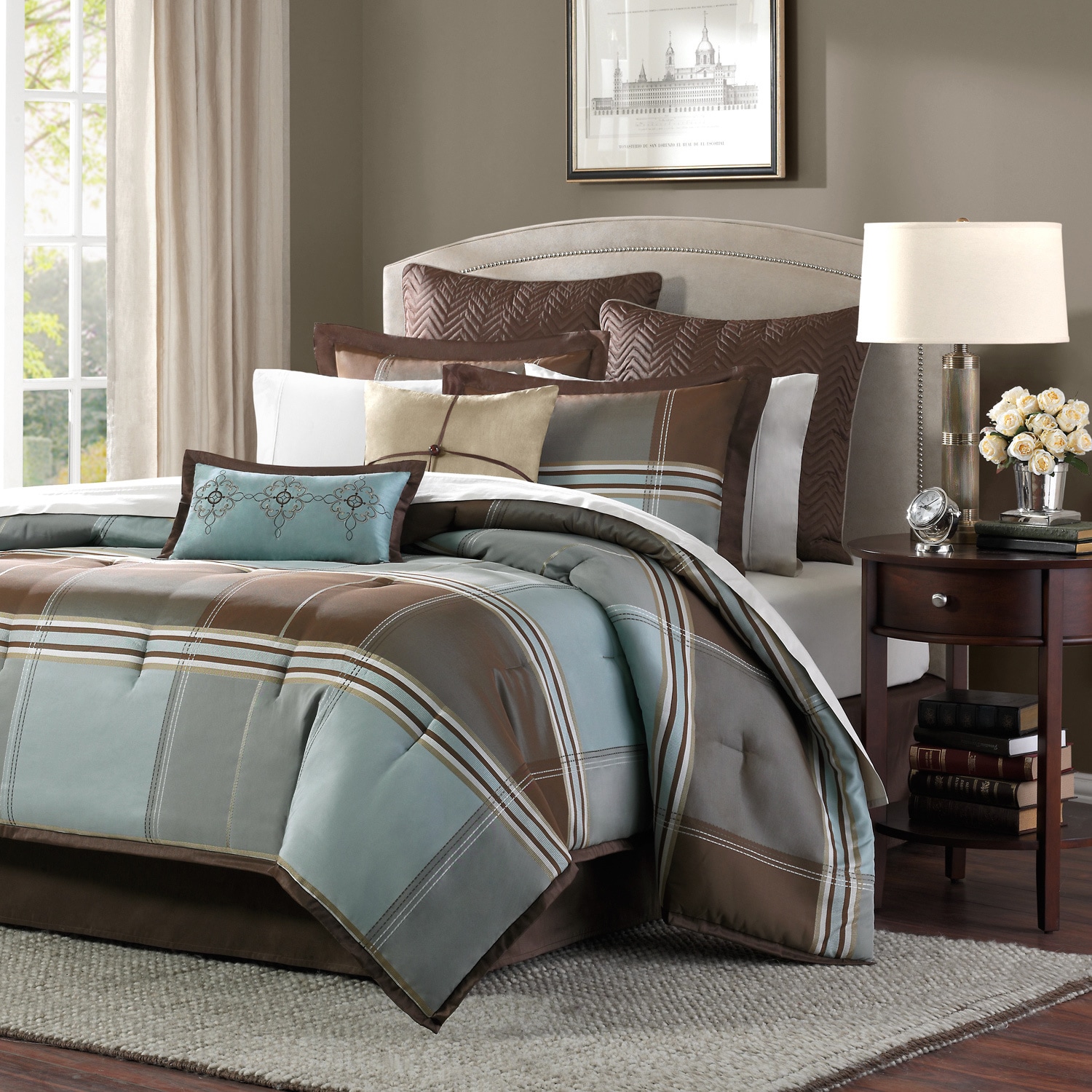 brown twin bed comforter