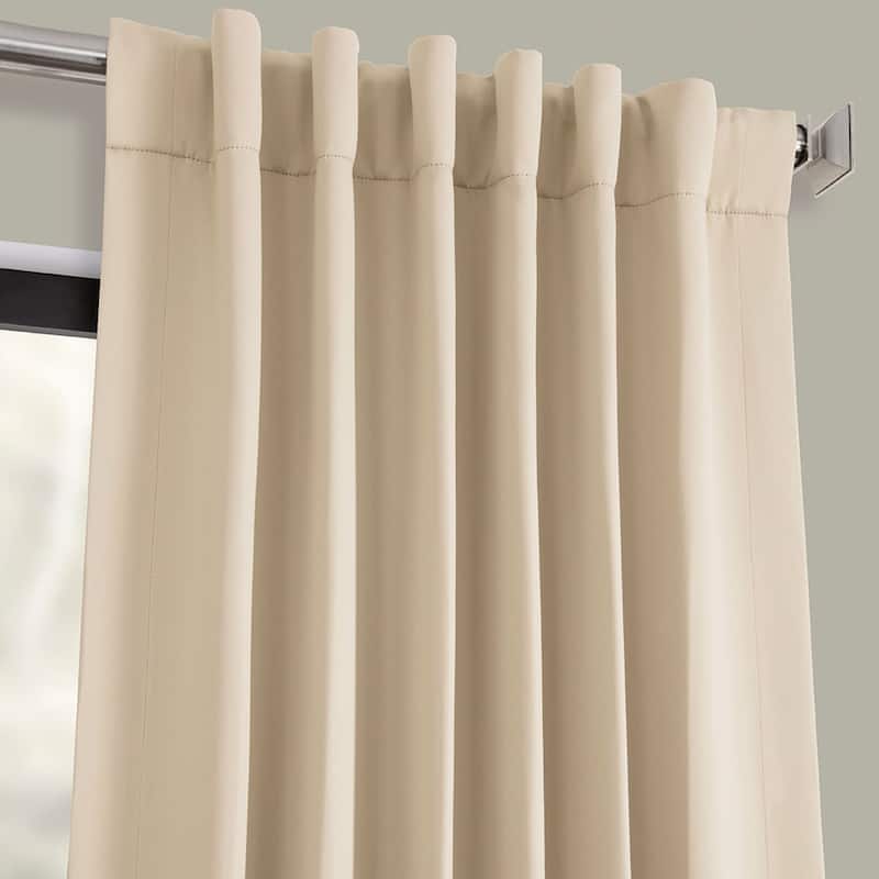 Exclusive Fabrics Eggnog Room Darkening Curtain Panel (2 Panels)