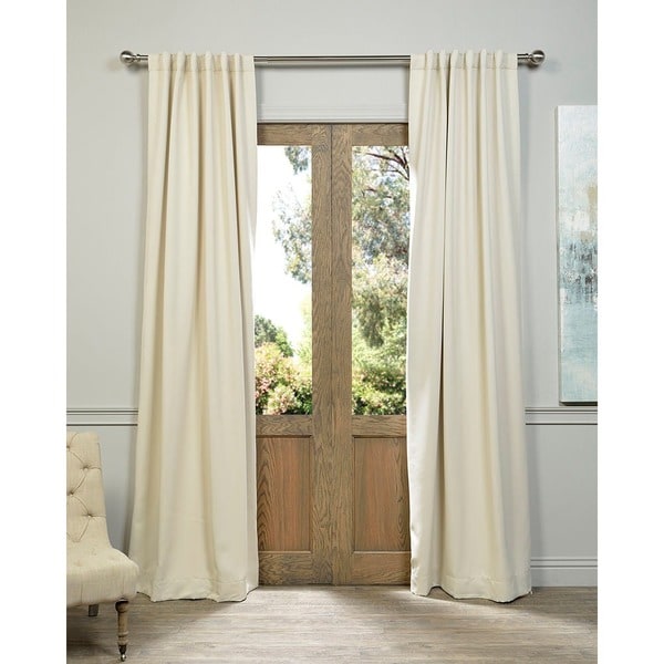 Exclusive Fabrics Eggnog Blackout Curtain Panel Pair On Exclusive Fabrics Eggnog Blackout Curtain Panel Pair