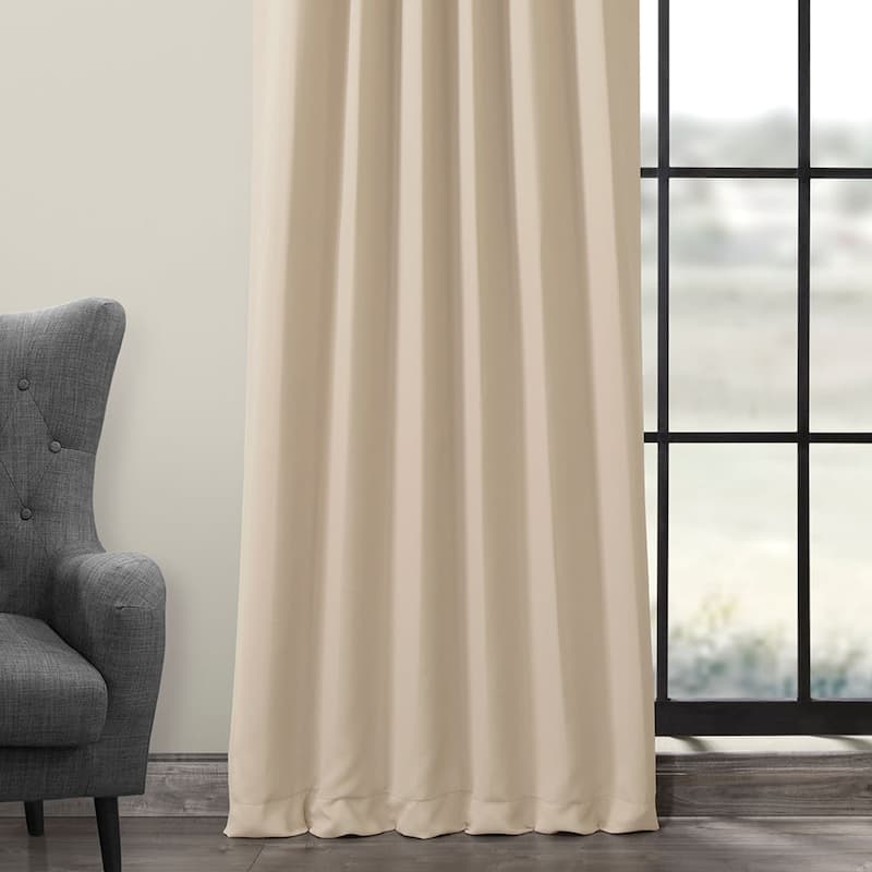 Exclusive Fabrics Eggnog Room Darkening Curtain Panel (2 Panels)
