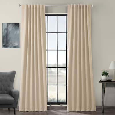 Exclusive Fabrics Eggnog Room Darkening Curtain Panel (2 Panels)