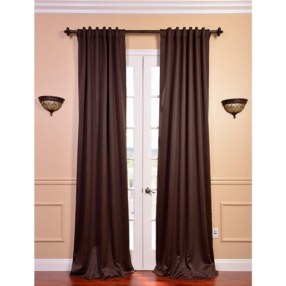 Exclusive Fabrics Java Blackout 120-inch Curtain Panel Pair