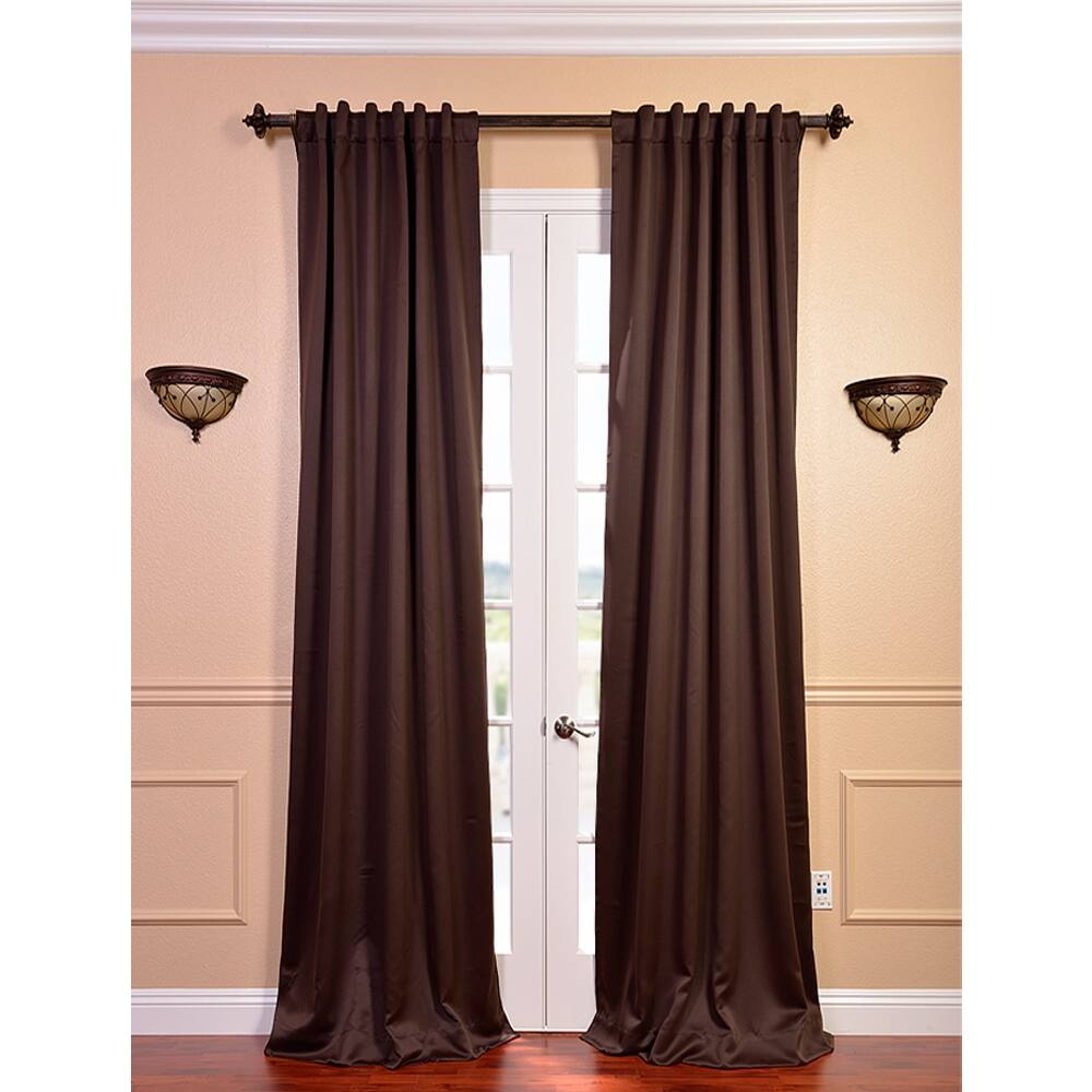 Exclusive Fabrics Java Blackout 108-inch Curtain Panel Pair