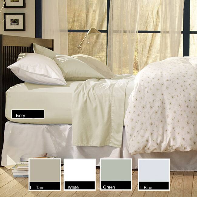 Sealy Cotton Sateen Cal King 330 Thread Count Sheet Set