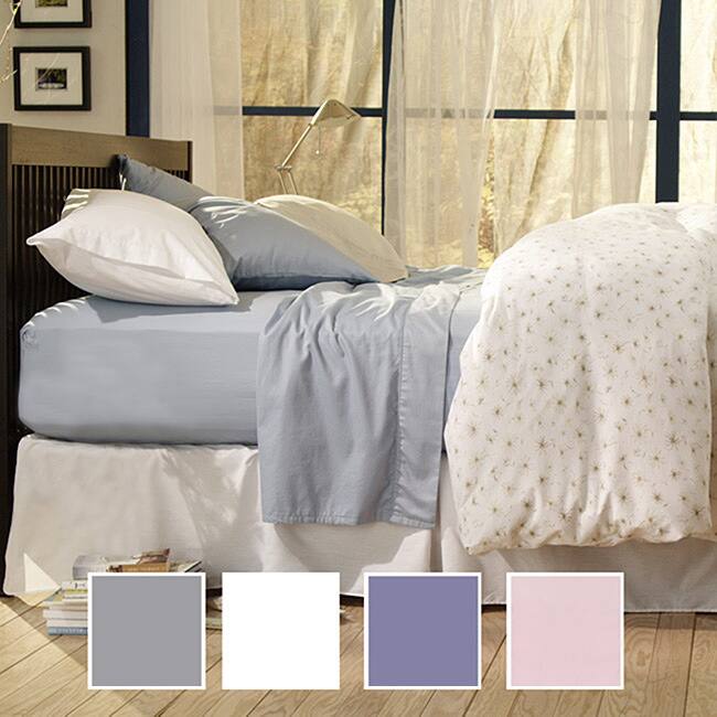 Sealy Cotton Sateen Twin/Full-size 330 Thread Count Sheet Set