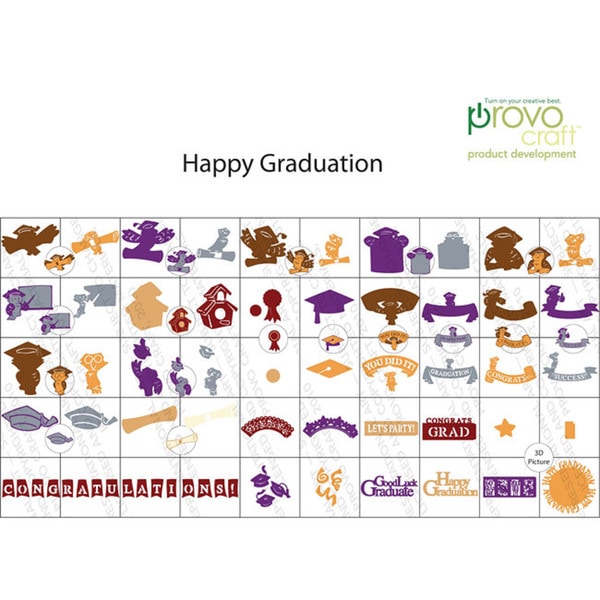 Shop Cricut Seasonal Happy Graduation Cartridge Free Shipping On