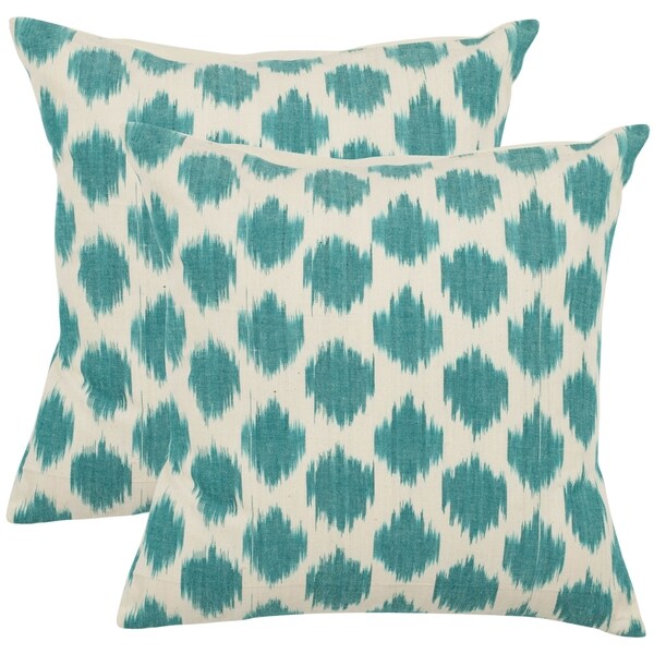 aqua blue decorative pillows