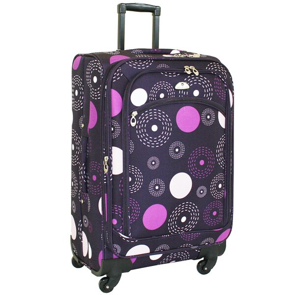 purple spinner luggage sets