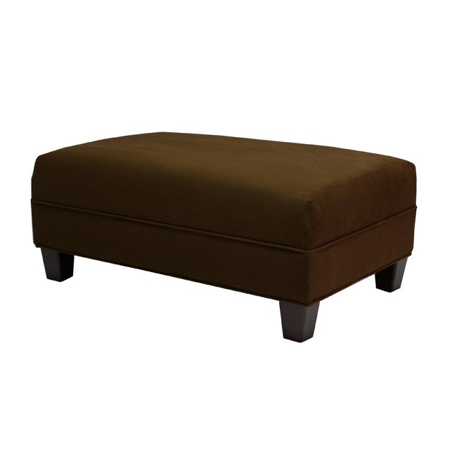 Makenzie Chocolate Cocktail Ottoman