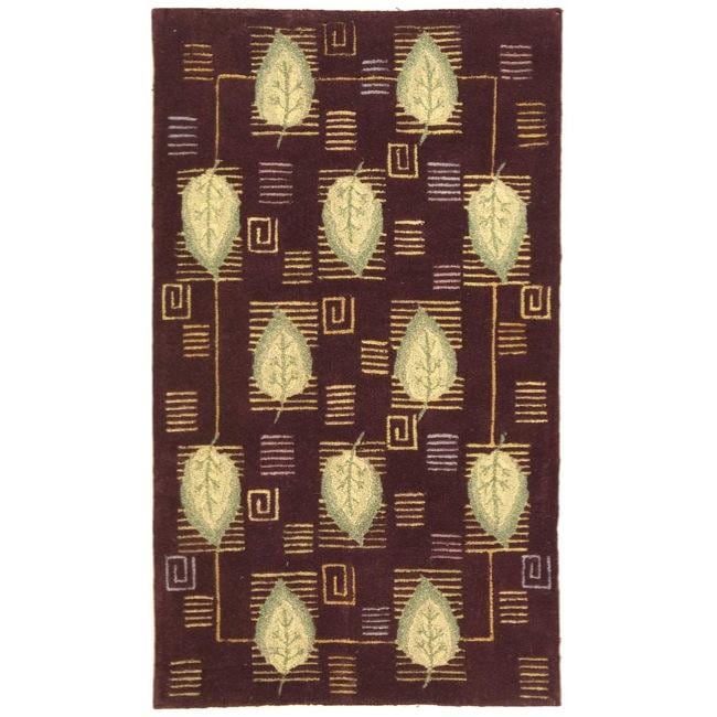 Safavieh Handmade Foliage Violet Wool Rug - 8'3 x 11'