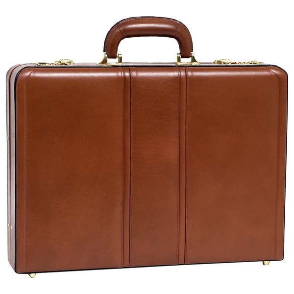McKlein USA Daley Leather Attache Briefcase - Free Shipping Today ...