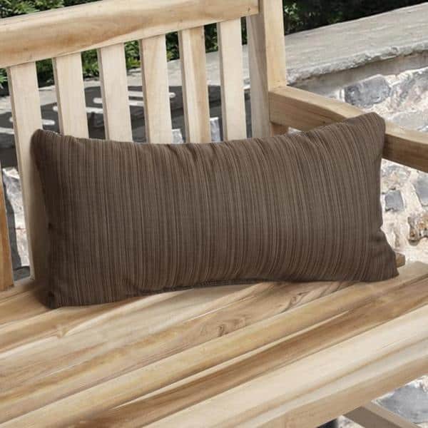 Charisma Indoor/Outdoor Brown Sunbrella Lumbar Pillow (Set of 2)