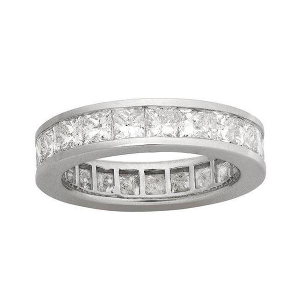 Montebello 14k White Gold 4ct TDW Diamond Eternity Wedding Band (H-I, I1)